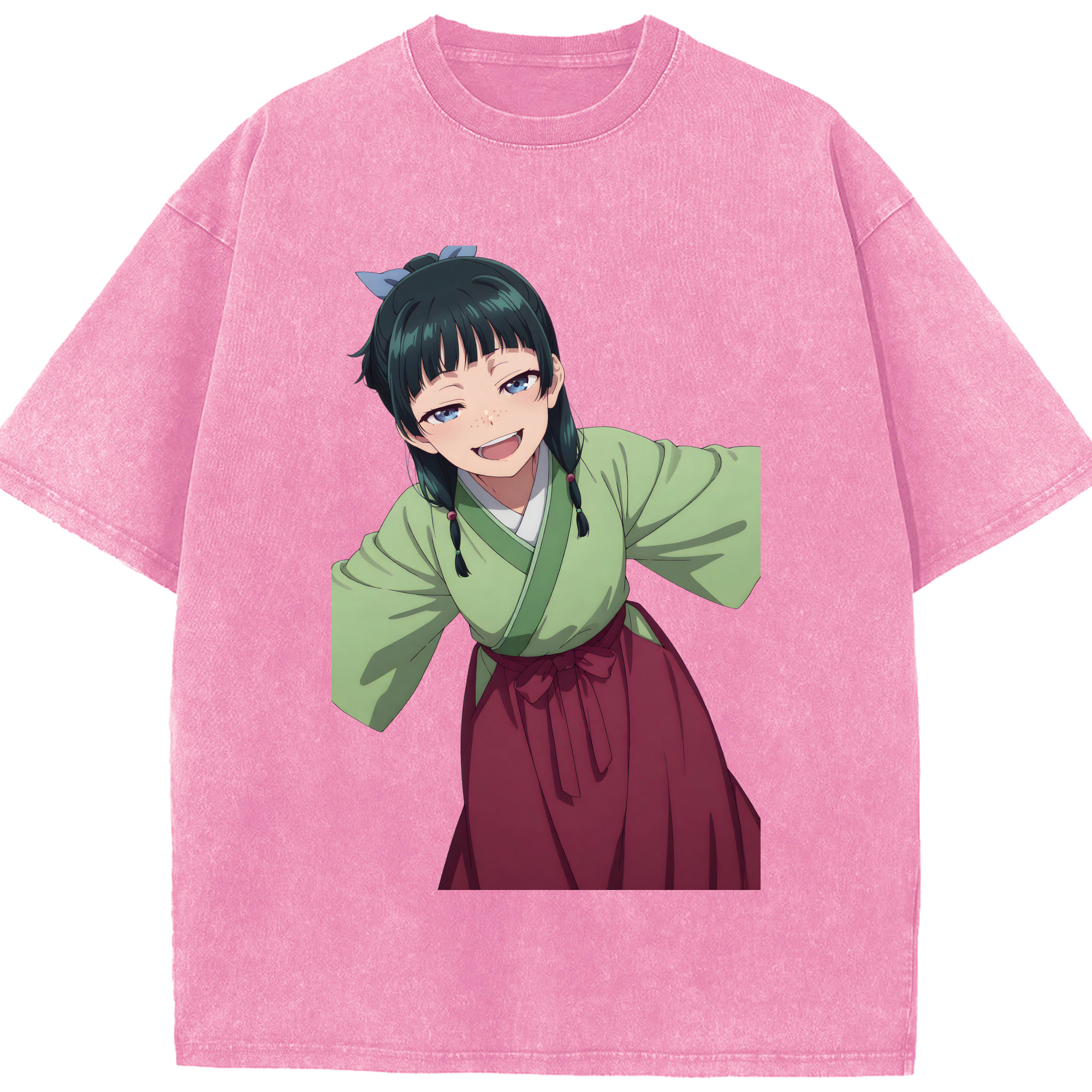 （画像用） 薬屋のひとりごと The Apothecary Diaries 綿100% ヴィンテージ風 半袖Tシャツ（フロントプリント）